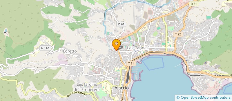 localisation de l'entreprise MADAME PHILIPPA SBRESCIA à AJACCIO