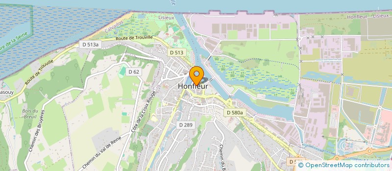 localisation de l'entreprise MADAME PHILIPPE GERAUD  HONFLEUR