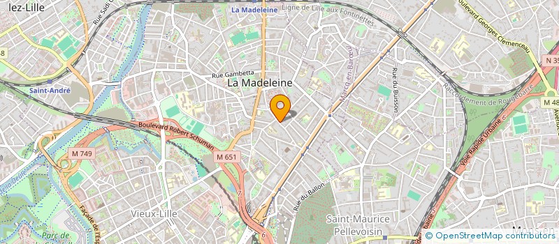 localisation de l'entreprise MADAME PHILIPPINE BECQUART à LA MADELEINE