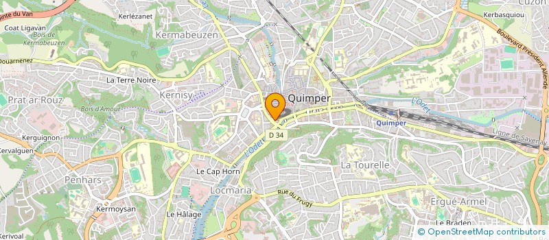 localisation de l'entreprise MADAME PHILIPPINE BRIEC à QUIMPER