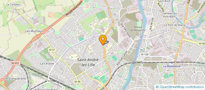 localisation de l'entreprise MADAME PHILIPPINE HARB à SAINT-ANDRE-LEZ-LILLE