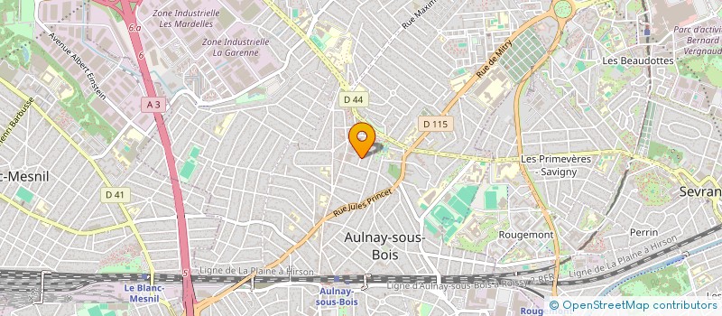localisation de l'entreprise MADAME PHILIPPINE HOGUET  AULNAY SOUS BOIS
