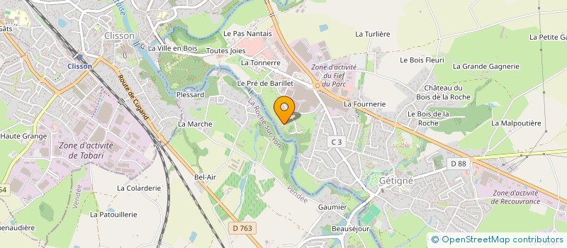 localisation de l'entreprise MADAME PHILOMENE DOAT  GETIGNE