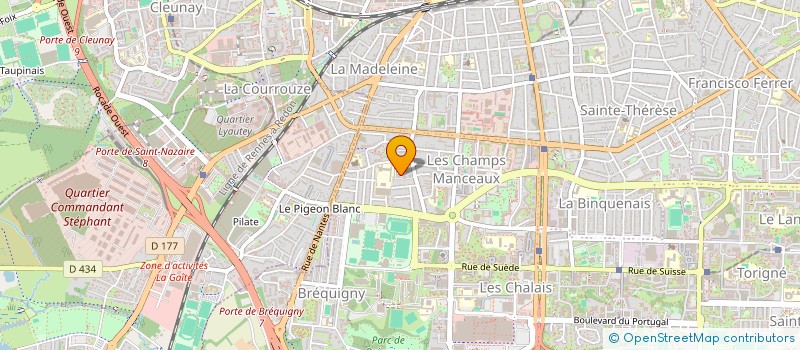 localisation de l'entreprise MADAME PHILOMENE GUITTET  RENNES