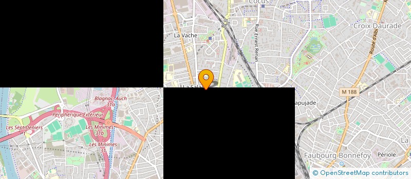 localisation de l'entreprise MADAME PHILOMENE HUBERT LAHAYE  TOULOUSE