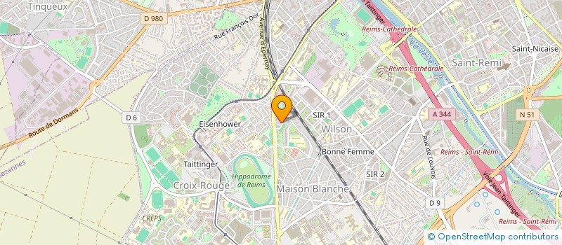 localisation de l'entreprise MADAME PHILOMINA OSAIGBOVO  REIMS