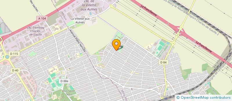 localisation de l'entreprise MADAME PHOEBE NURET  MITRY-MORY