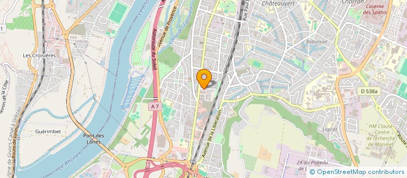 localisation de l'entreprise MADAME PHUC-MY-DUNG NGUYEN  ETOILE-SUR-RHONE