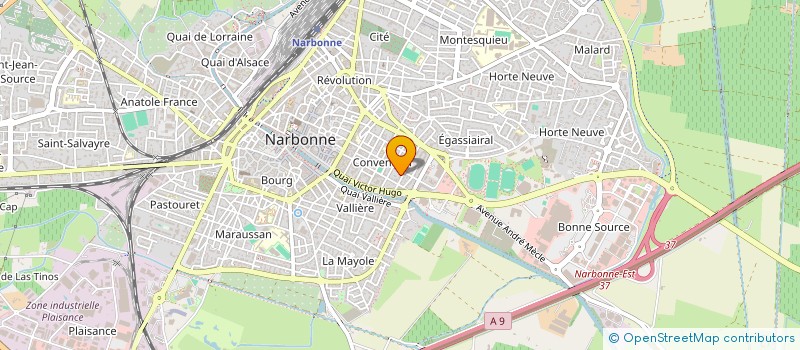 localisation de l'entreprise MADAME PHUOC HOA LY  NARBONNE