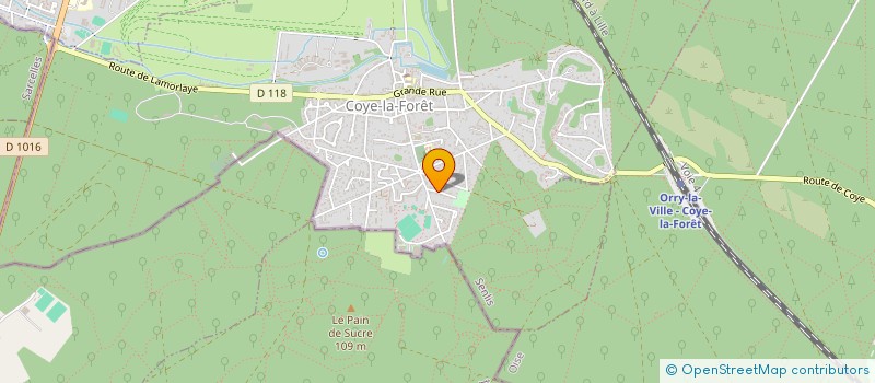 localisation de l'entreprise MADAME PHUONG LINH NGUYEN  COYE-LA-FORET