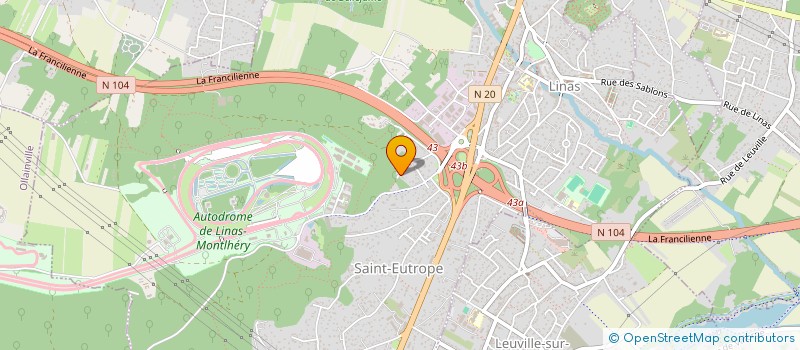 localisation de l'entreprise MADAME PHUONG NGUYEN  LINAS