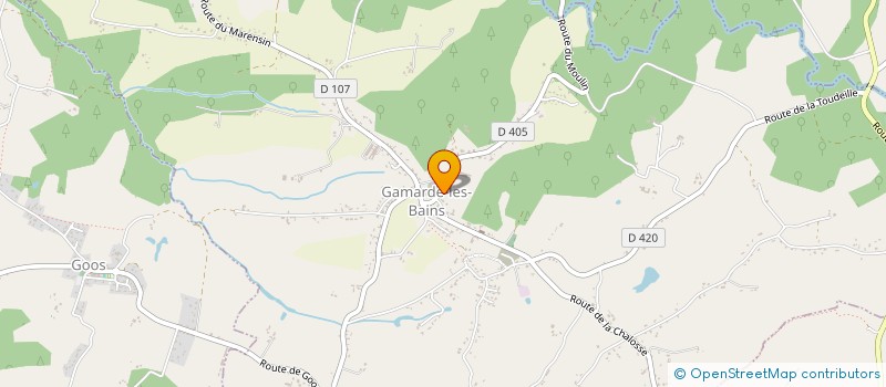 localisation de l'entreprise MADAME PIA SANTIN  GAMARDE-LES-BAINS