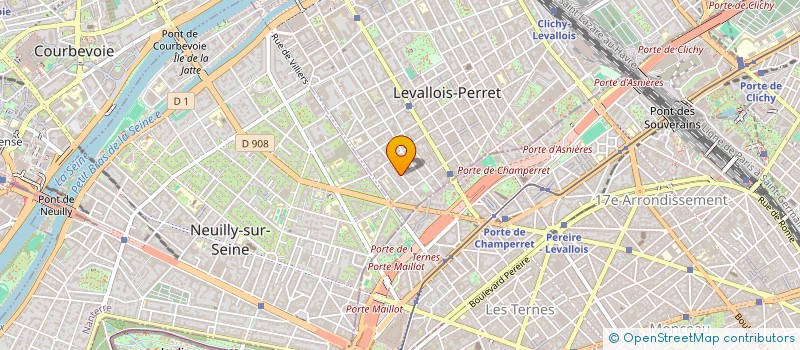 localisation de l'entreprise MADAME PICOULEAU BABOUIN à LEVALLOIS-PERRET