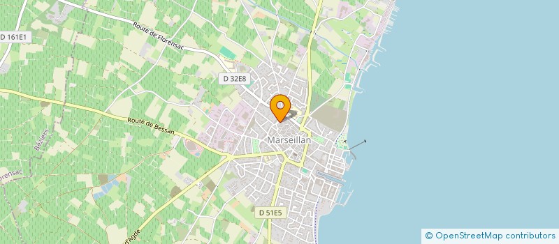 localisation de l'entreprise MADAME PIERETTE BAILLE à MARSEILLAN