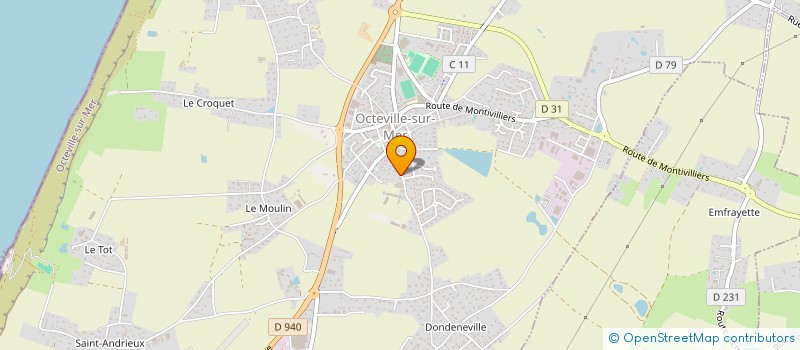 localisation de l'entreprise MADAME PIERRE LAGRANGE  OCTEVILLE-SUR-MER