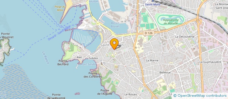 localisation de l'entreprise MADAME PIERRETTE ALLAIN  SAINT-MALO