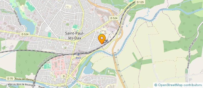 localisation de l'entreprise MADAME PIERRETTE ANGELBY à SAINT-PAUL-LES-DAX