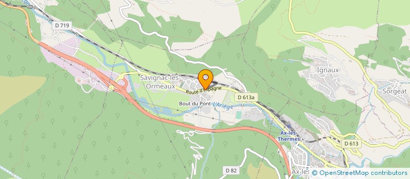 localisation de l'entreprise MADAME PIERRETTE ASTRIE à SAVIGNAC-LES-ORMEAUX