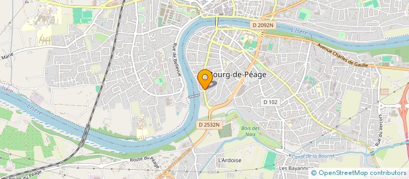 localisation de l'entreprise MADAME PIERRETTE BAILLY  BOURG-DE-PEAGE