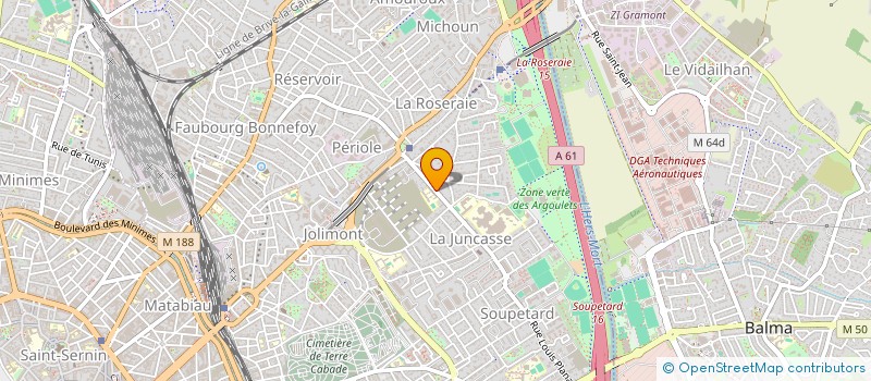 localisation de l'entreprise MADAME PIERRETTE BASTIE à TOULOUSE