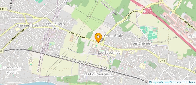 localisation de l'entreprise MADAME PIERRETTE BECHAIMONT  HERBLAY-SUR-SEINE