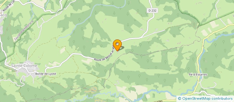 localisation de l'entreprise MADAME PIERRETTE BERSANS  SAINTE-COLOME