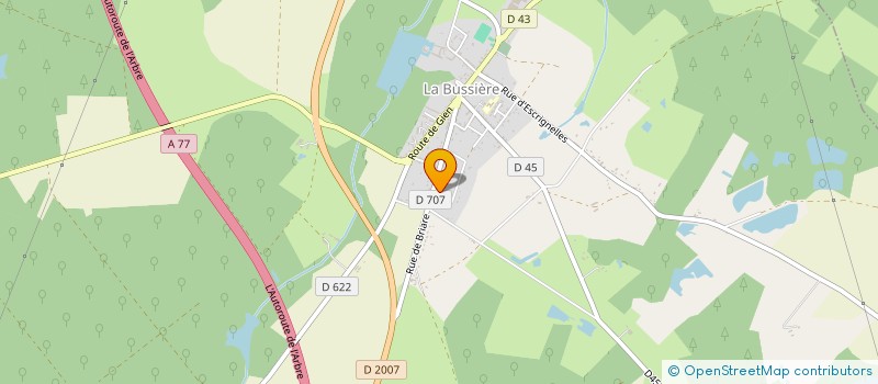 localisation de l'entreprise MADAME PIERRETTE BERTRAND à LA BUSSIERE