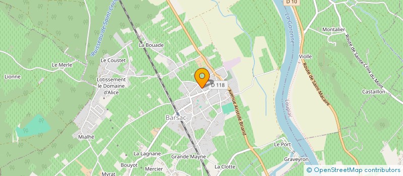 localisation de l'entreprise MADAME PIERRETTE BIARNES  BARSAC