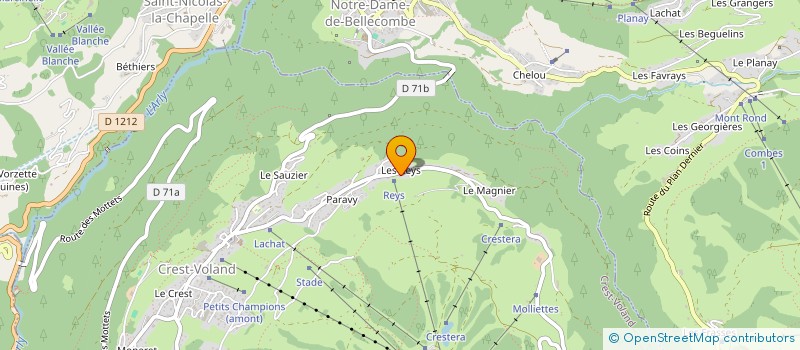 localisation de l'entreprise MADAME PIERRETTE BLONDEAU  NOTRE-DAME-DE-BELLECOMBE