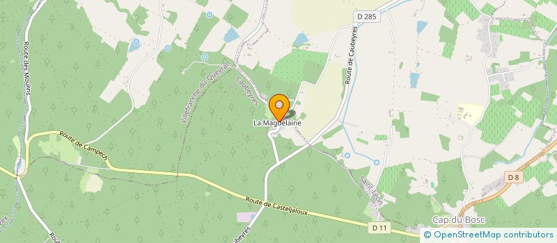 localisation de l'entreprise MADAME PIERRETTE BORDES  CAUBEYRES