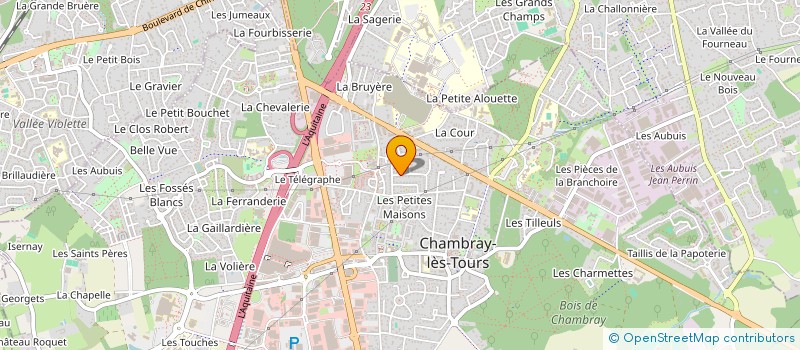 localisation de l'entreprise MADAME PIERRETTE BOUDEVIN  CHAMBRAY-LES-TOURS