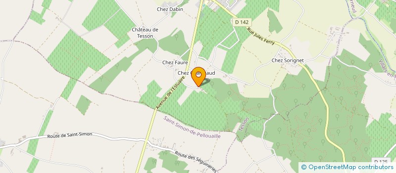 localisation de l'entreprise MADAME PIERRETTE BOUGNOTEAU  TESSON