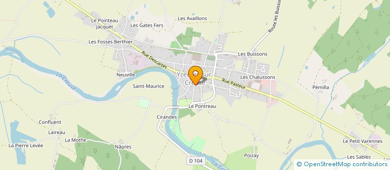localisation de l'entreprise MADAME PIERRETTE BRUNET à BOSSAY-SUR-CLAISE