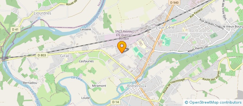 localisation de l'entreprise MADAME PIERRETTE CABANE  BRETENOUX