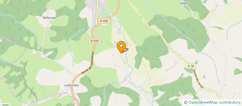 localisation de l'entreprise MADAME PIERRETTE CASSOU-PUYAU  SALIES-DE-BEARN