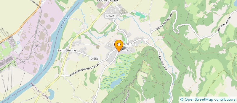 localisation de l'entreprise MADAME PIERRETTE CHAMBERAUD  HIERES-SUR-AMBY