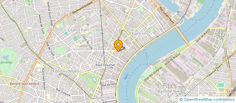 localisation de l'entreprise MADAME PIERRETTE CHAMPAGNE  BORDEAUX