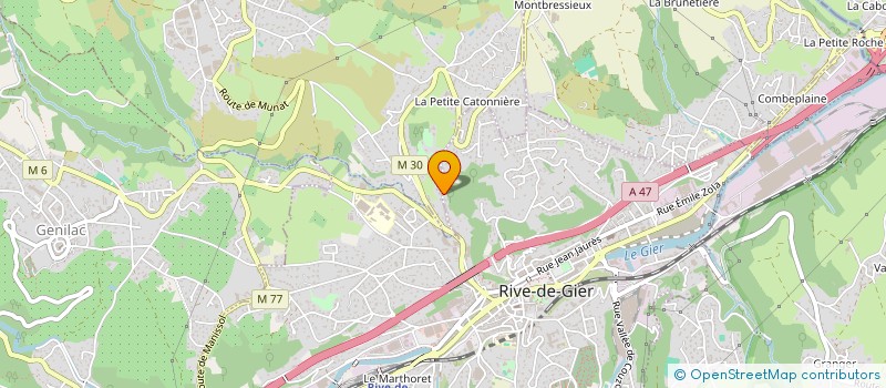 localisation de l'entreprise MADAME PIERRETTE CONTRINO  RIVE-DE-GIER