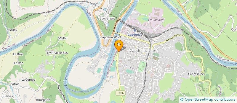localisation de l'entreprise MADAME PIERRETTE CORNEDE à CAPDENAC-GARE
