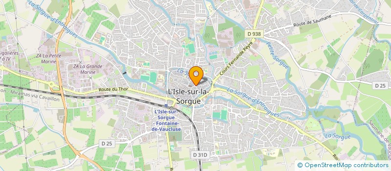 localisation de l'entreprise MADAME PIERRETTE DAME  L'ISLE-SUR-LA-SORGUE