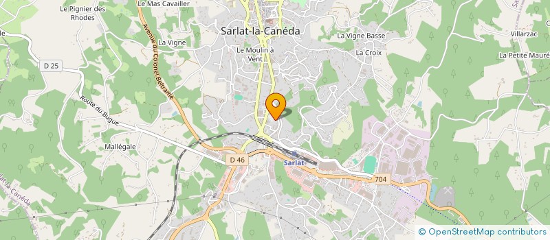 localisation de l'entreprise MADAME PIERRETTE DELPEYROU à SARLAT-LA-CANEDA