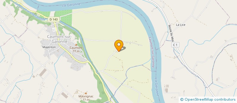 localisation de l'entreprise MADAME PIERRETTE DEUS  CAUMONT-SUR-GARONNE