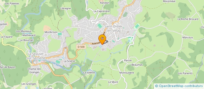 localisation de l'entreprise MADAME PIERRETTE DREVET  SAINT-VICTOR-MALESCOURS