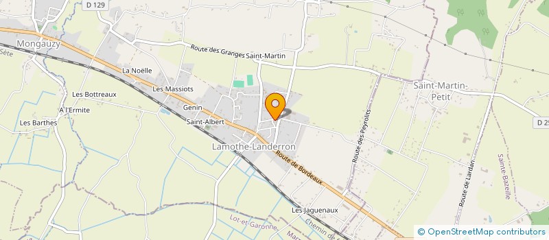 localisation de l'entreprise MADAME PIERRETTE DUBEDAT à LAMOTHE-LANDERRON