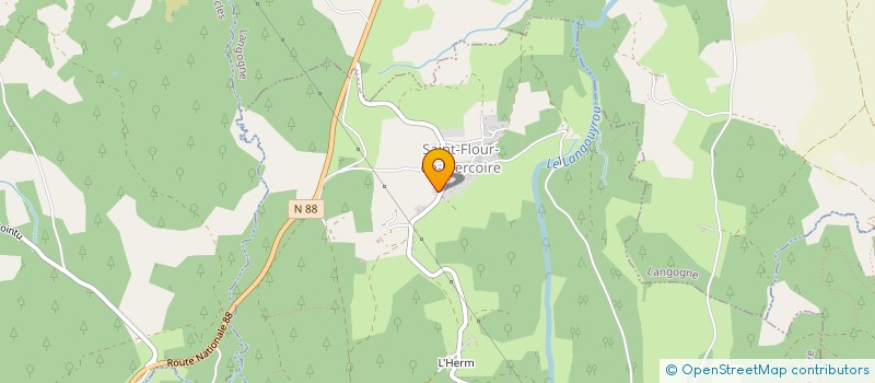 localisation de l'entreprise MADAME PIERRETTE DUBOIS  SAINT-FLOUR-DE-MERCOIRE