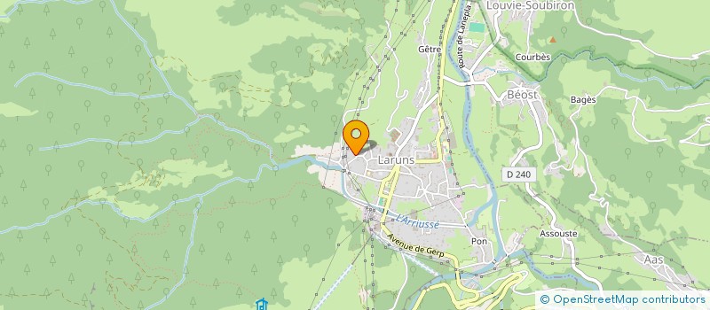 localisation de l'entreprise MADAME PIERRETTE ESCOUBET  LARUNS