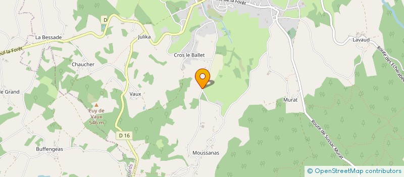 localisation de l'entreprise MADAME PIERRETTE FAURE à CHATEAUNEUF-LA-FORET