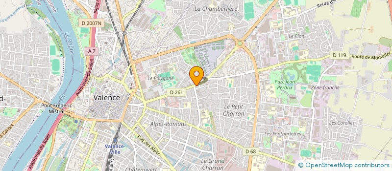 localisation de l'entreprise MADAME PIERRETTE FAURE à VALENCE