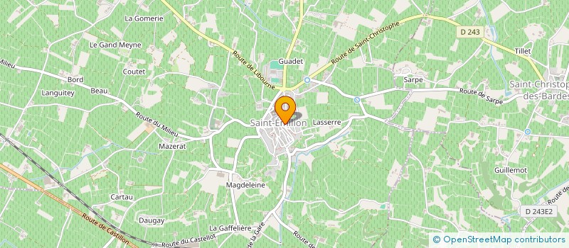 localisation de l'entreprise MADAME PIERRETTE FAURE  SAINT-EMILION