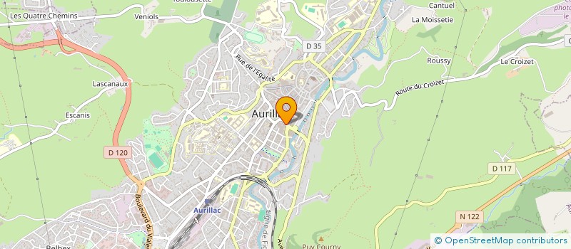 localisation de l'entreprise MADAME PIERRETTE FELOUX à AURILLAC